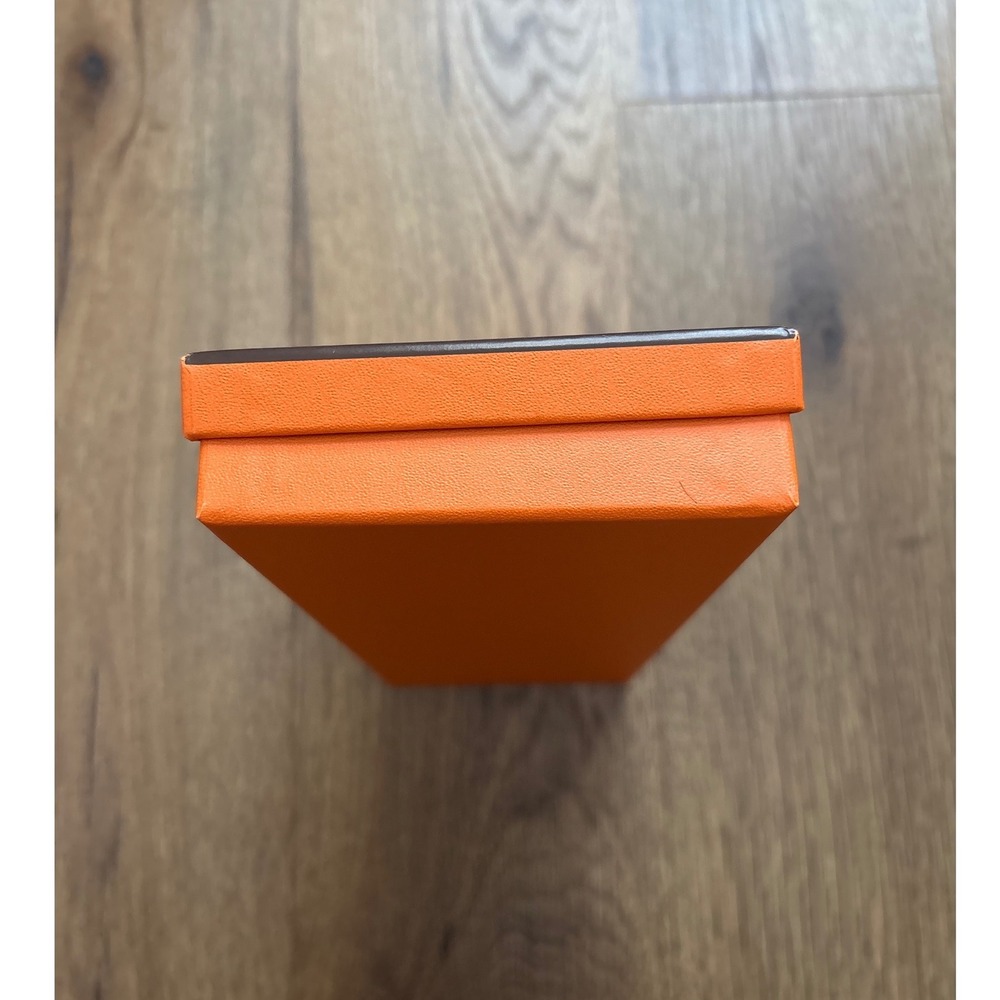 Hermes Paris Orange Rectangular Accessory Gift Storage Box Designer - Picture 8 of 9